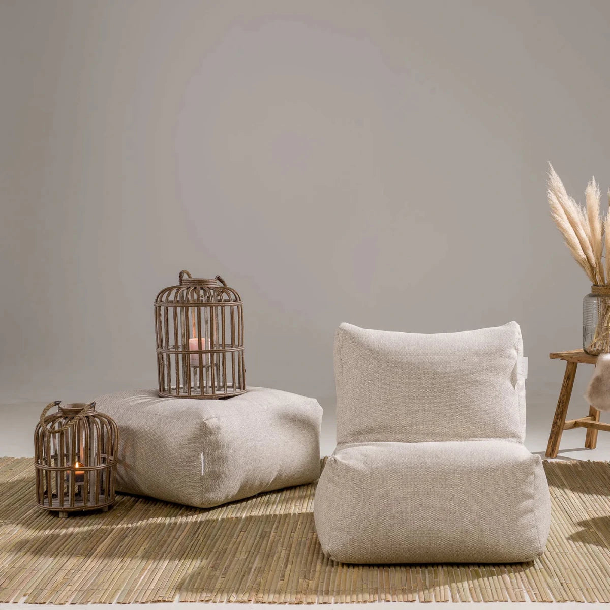 BOHO Square Pouf | Terra - NU PUUR & GROEN