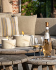 Buitenkaars Urban Outdoor Table Three | Ecru - NU PUUR & GROEN
