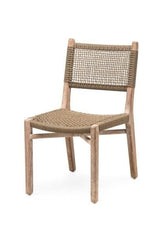 Chair Fiona | Teak Natural Grey / PE Wicker Antique Weed