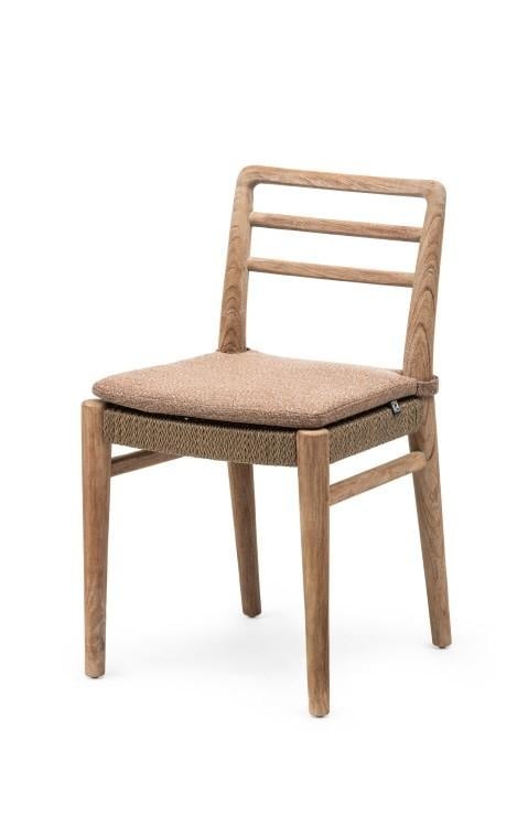 Chair Jared | Teak Natural Grey / PE Wicker Antique Weed - NU PUUR & GROEN