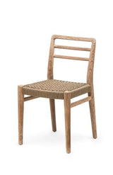 Chair Jared | Teak Natural Grey / PE Wicker Antique Weed