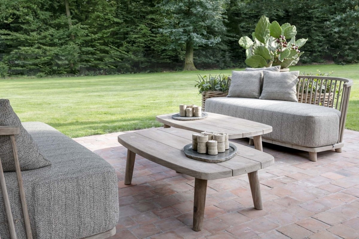 Coffee Table Carol | Reclaimed Teak Natural Grey - NU PUUR & GROEN