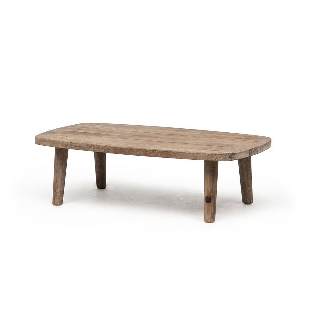 Coffee Table Carol | Reclaimed Teak Natural Grey - NU PUUR & GROEN