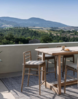 Bar Table Dennis Small | Reclaimed Teak Natural Grey