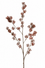 Kunstbloem Mini Bloemen Tak Burgundy | 100 cm