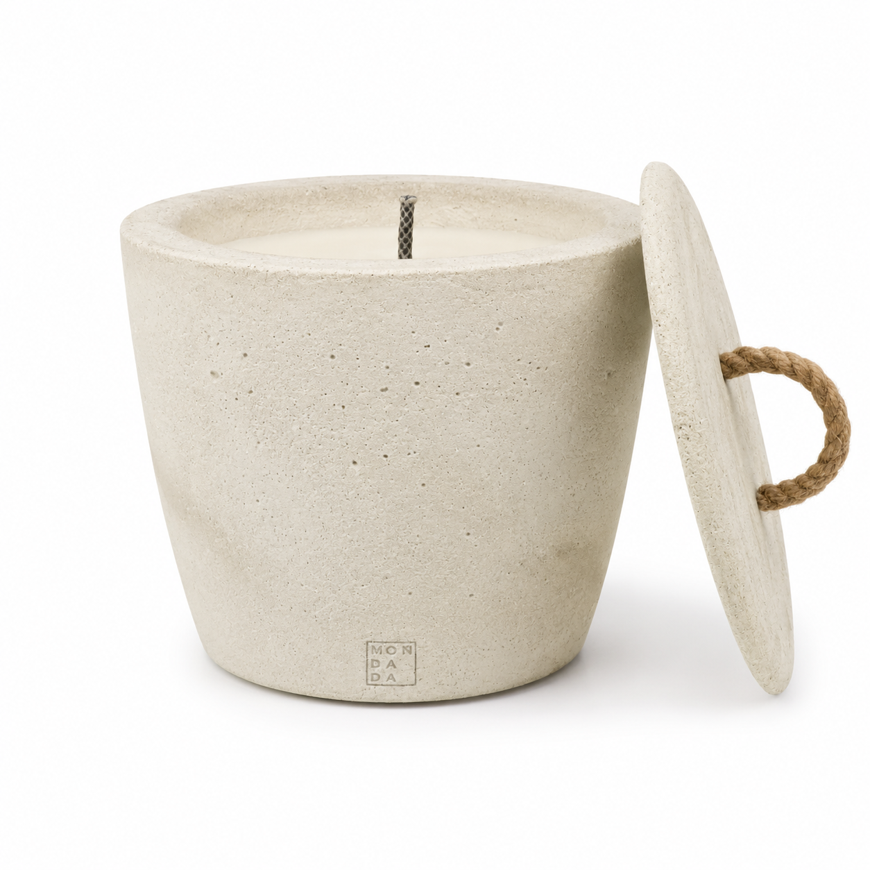 Buitenkaars Urban Outdoor Medium + Deksel | Ecru