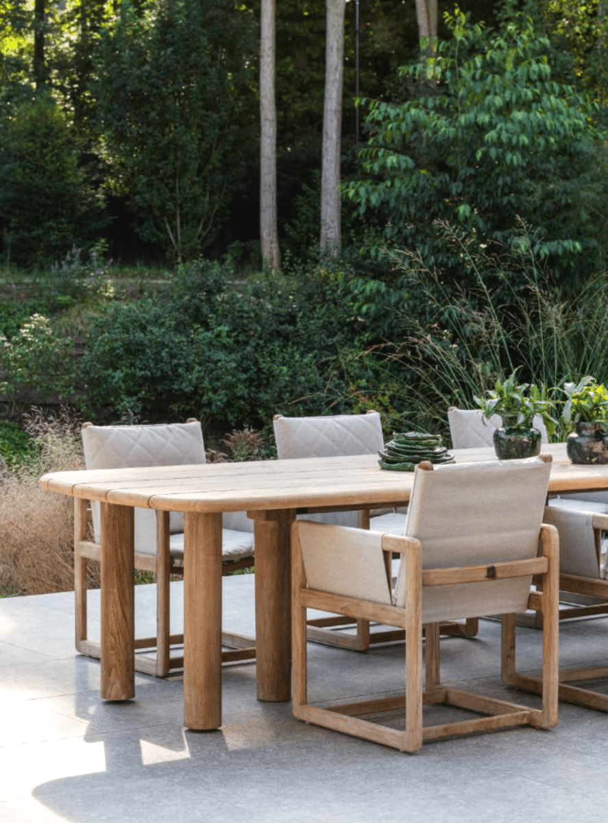 Dining Table Carlo | Teak Natural Grey - NU PUUR & GROEN