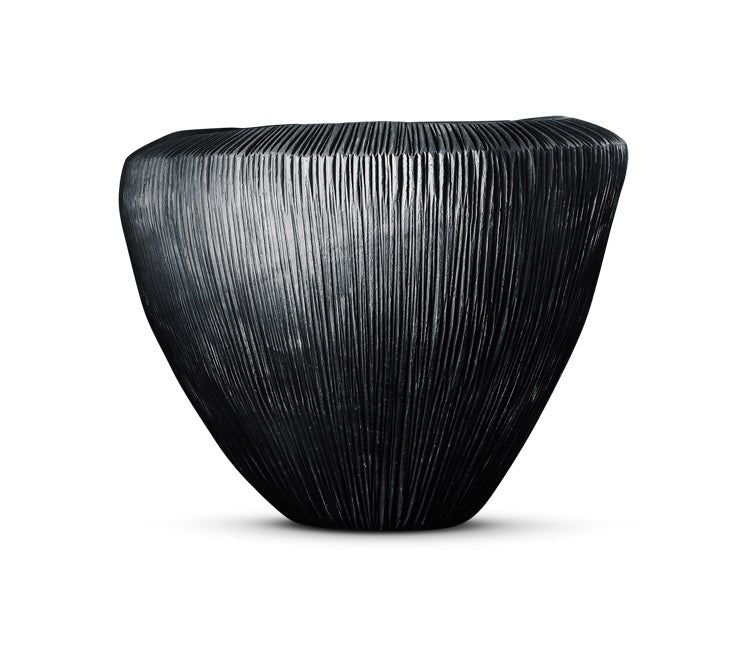 DOMANI Pot Atlantis | Black Metallic - NU PUUR & GROEN