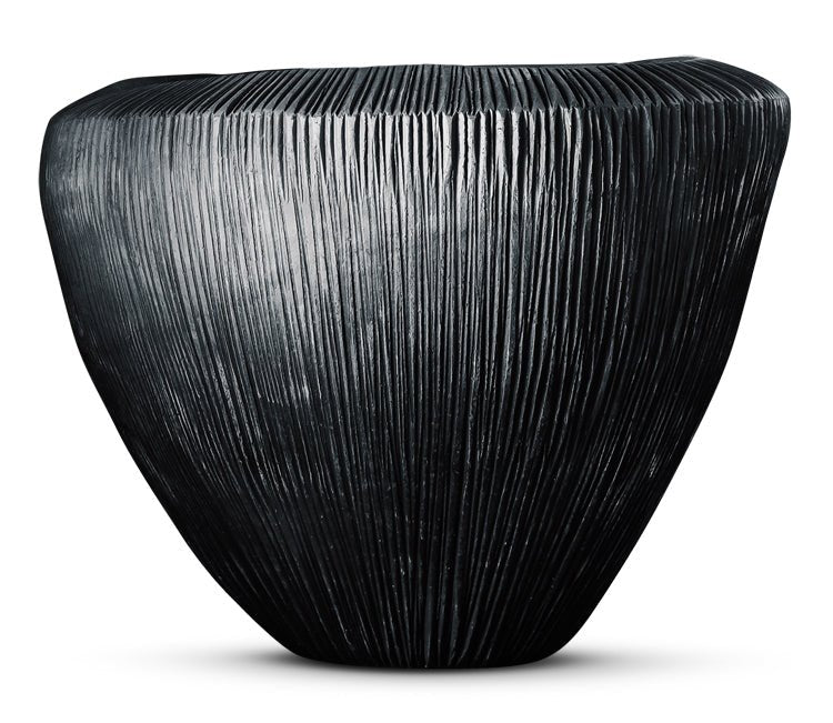 DOMANI Pot Atlantis | Black Metallic - NU PUUR & GROEN
