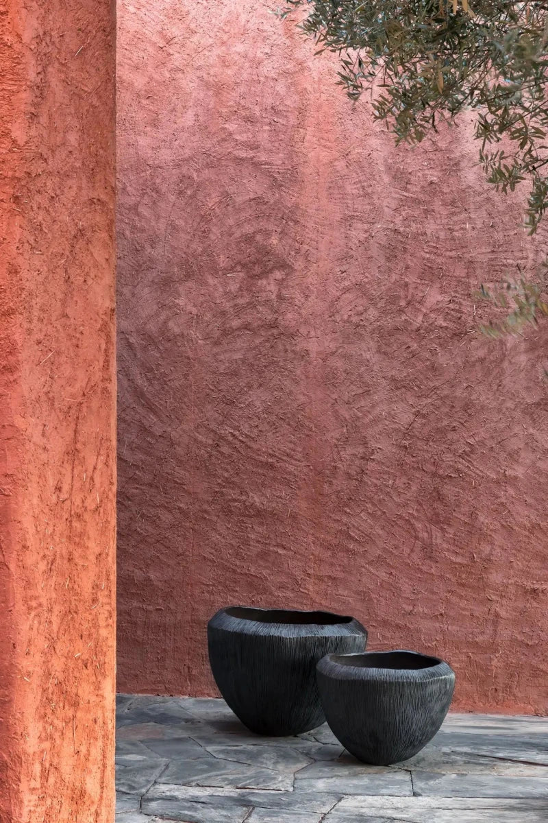 DOMANI pot "ATLANTIS" | Metallic Black - NU PUUR & GROEN