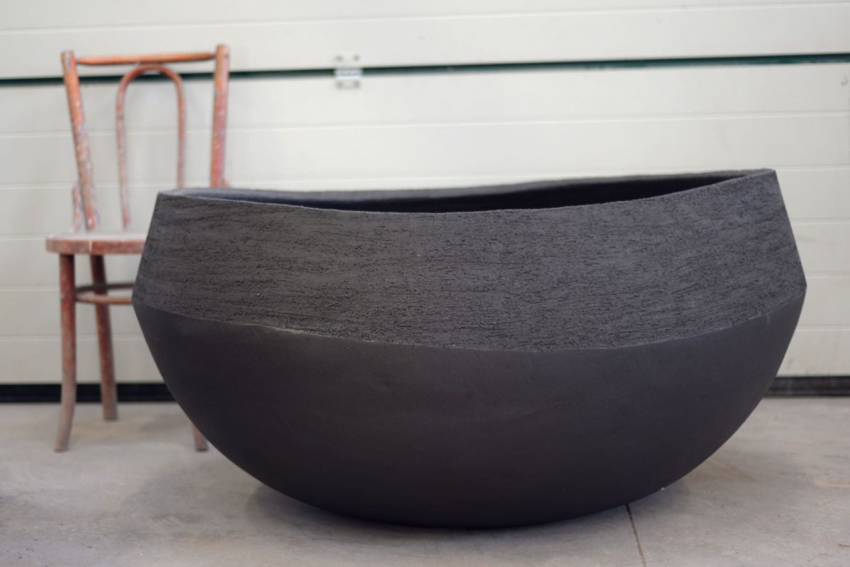 DOMANI pot "ATLANTIS" | Natural Black - NU PUUR & GROEN