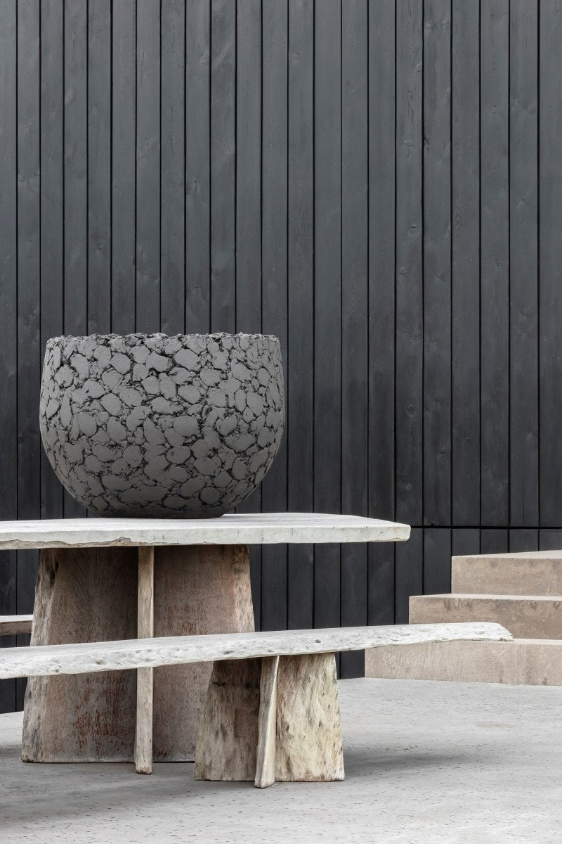 DOMANI pot LAVA | Natural Black - NU PUUR & GROEN