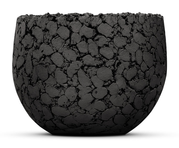 DOMANI Pot Lava | Natural Black - NU PUUR &amp; GROEN