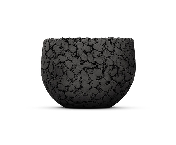DOMANI Pot Lava | Natural Black - NU PUUR &amp; GROEN