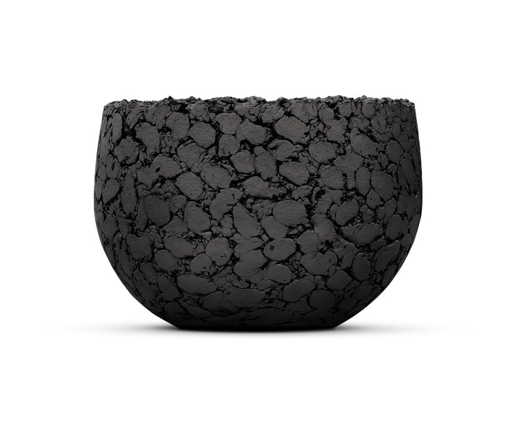DOMANI Pot Lava | Natural Black - NU PUUR &amp; GROEN
