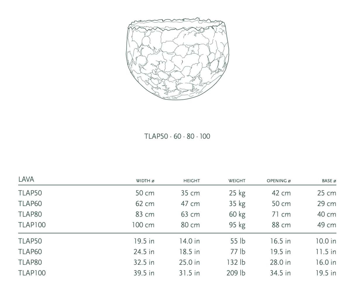 DOMANI pot LAVA | Natural White - NU PUUR & GROEN