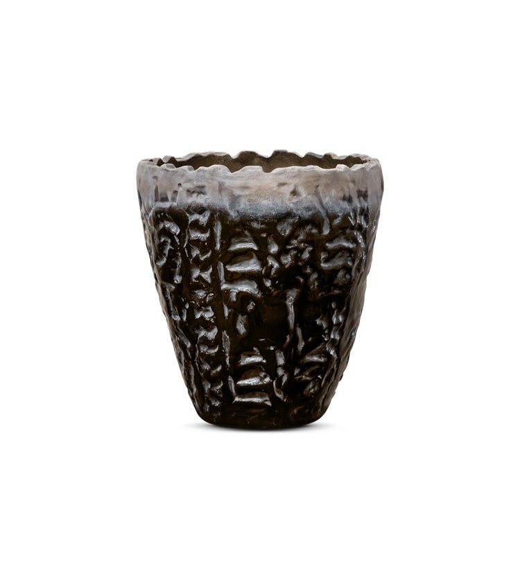 DOMANI Pot Luanda | Black Metallic - NU PUUR & GROEN