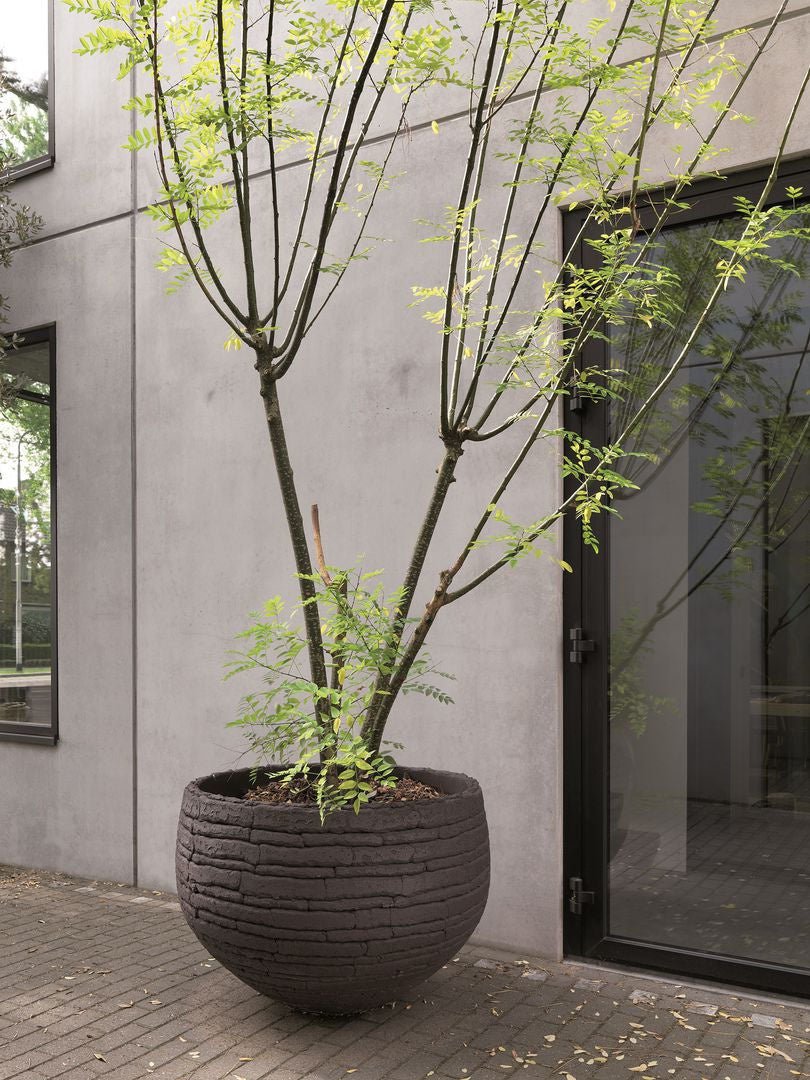 DOMANI pot "VIENNA" | Natural Black - NU PUUR &amp; GROEN