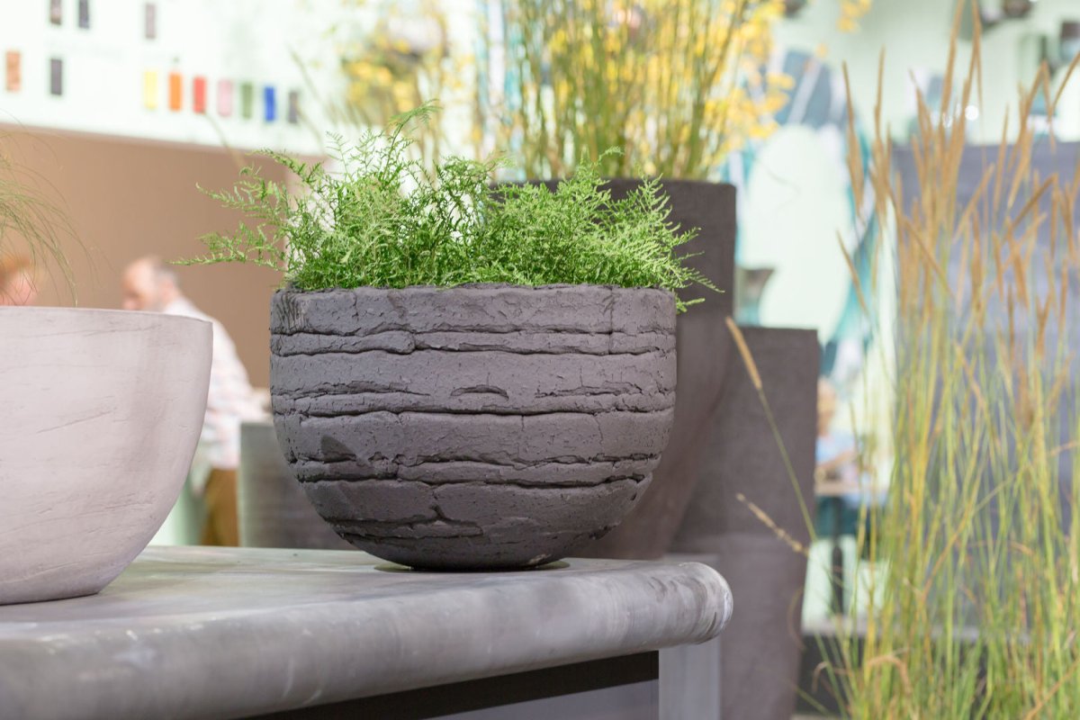 DOMANI pot "VIENNA" | Natural Black - NU PUUR &amp; GROEN