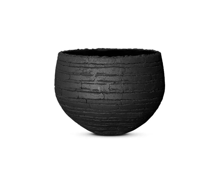DOMANI pot "VIENNA" | Natural Black - NU PUUR &amp; GROEN