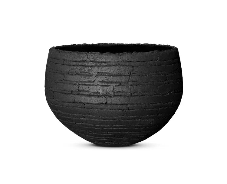 DOMANI pot "VIENNA" | Natural Black - NU PUUR &amp; GROEN
