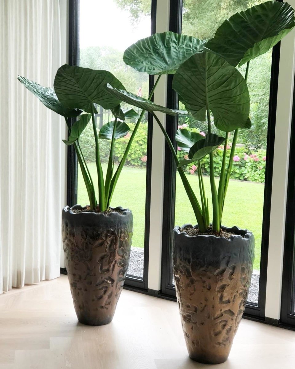 DOMANI vaas LUANDA | Bronze - NU PUUR & GROEN