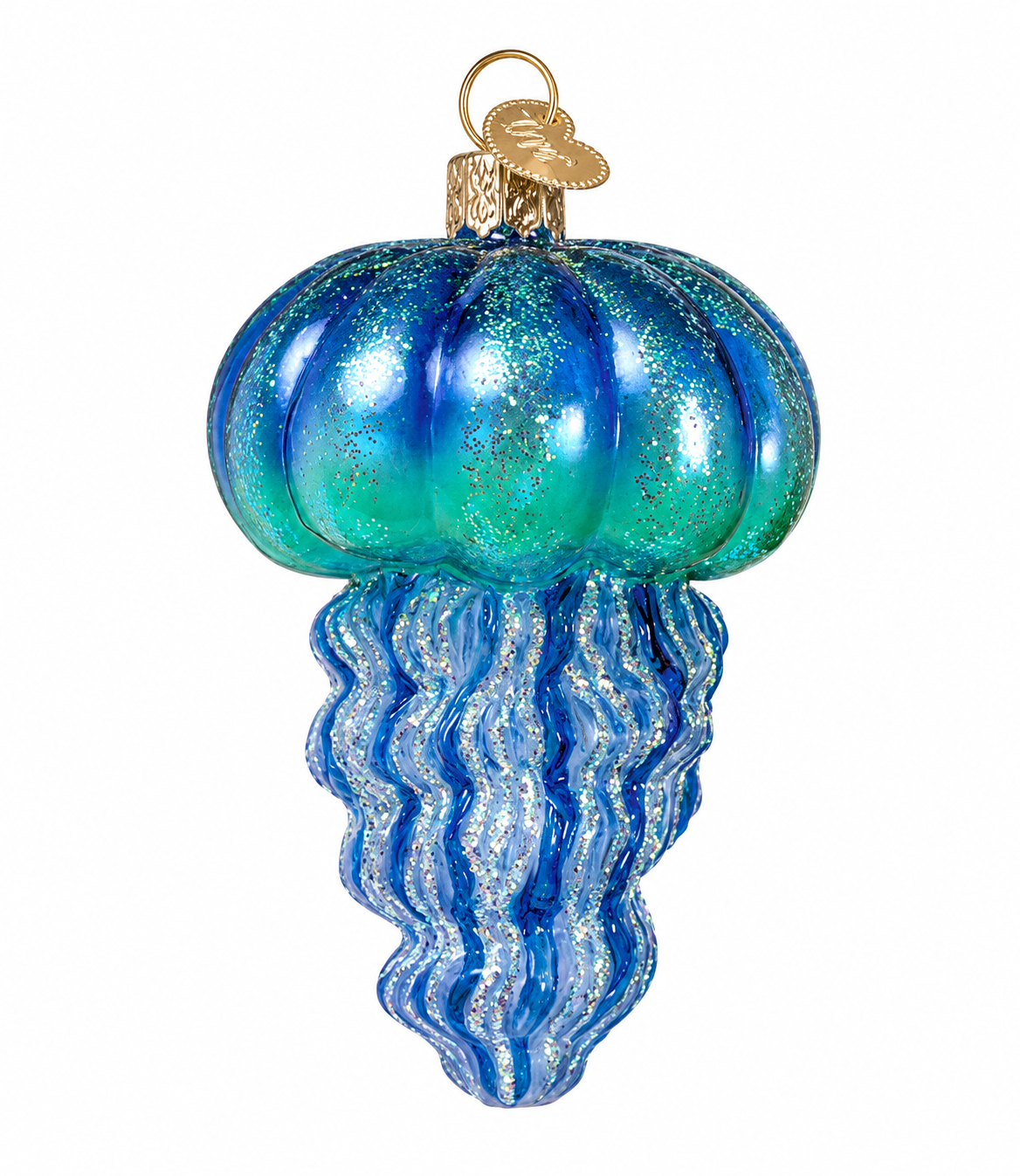 Kerst ornament | Blauwe kwal | 13 cm