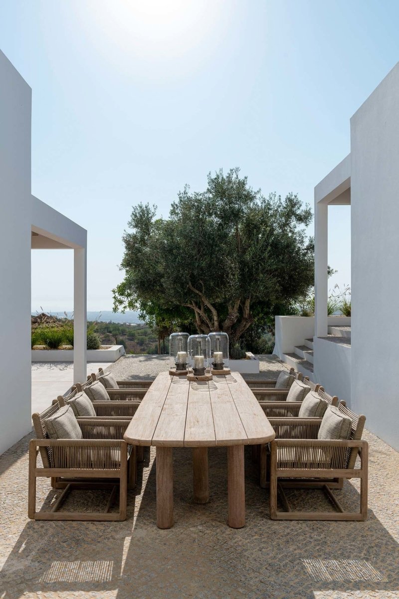 Easy Chair Carlo | Teak Natural Grey / Rope - NU PUUR & GROEN
