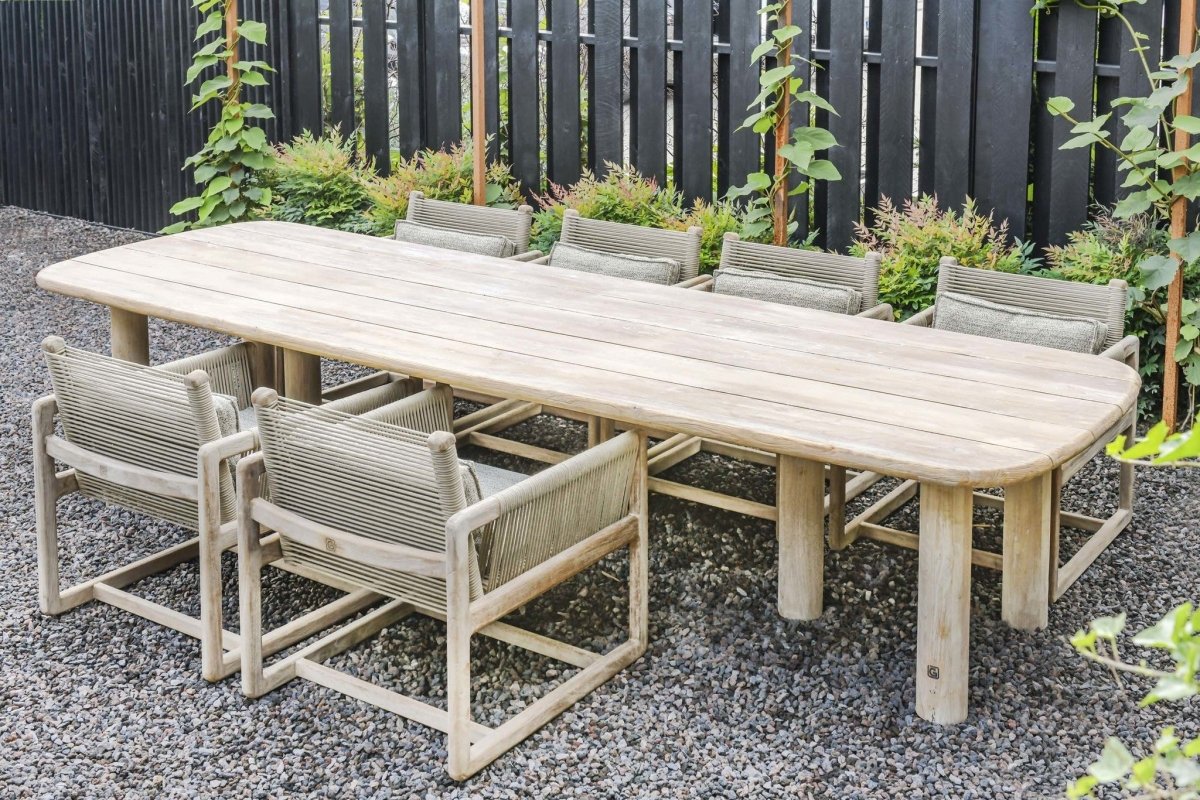 Easy Chair Carlo | Teak Natural Grey / Rope - NU PUUR & GROEN