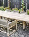 Easy Chair Carlo | Teak Natural Grey / Rope - NU PUUR & GROEN