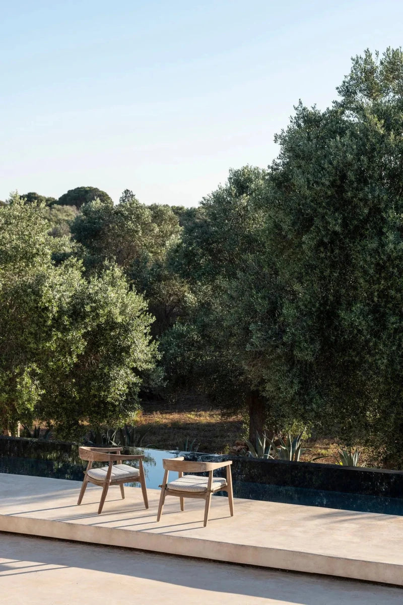 Easy Chair Faye | Teak Natural Grey - NU PUUR & GROEN
