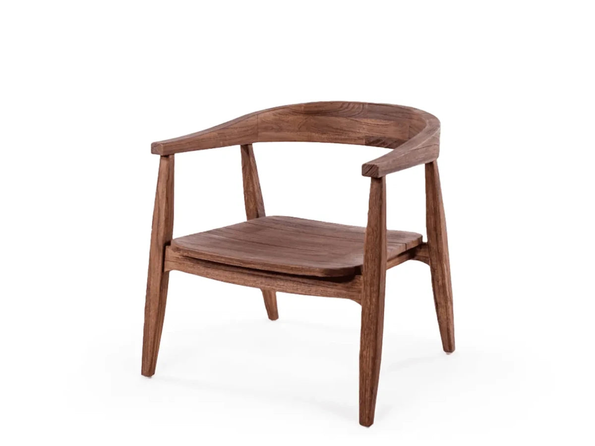 Easy Chair Faye | Teak Woodstain Emas Brown - NU PUUR & GROEN