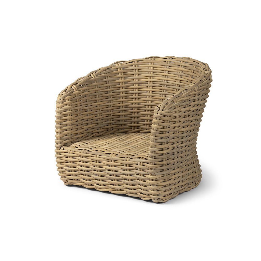 Easy Chair Feline | CL PE Wicker Natural - NU PUUR & GROEN