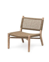 Easy Chair Fiona | Teak Natural Grey / PE Wicker Antique Weed