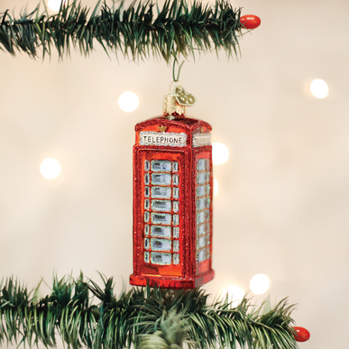Engelse Telefooncel | Kerst ornament