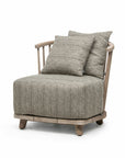 Lounge Carol 1-Seater | Teak Natural Grey