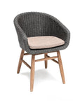 Armchair Charly | Reclaimed Teak Natural Grey / PE Wicker Espresso