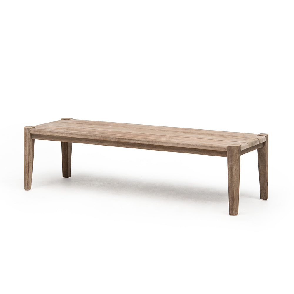 Rectangular Coffee Table Floor Large | Reclaimed Teak Natural Grey