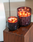 Geurkaars Chess Burgundy XL | Cashmere Wood - NU PUUR & GROEN