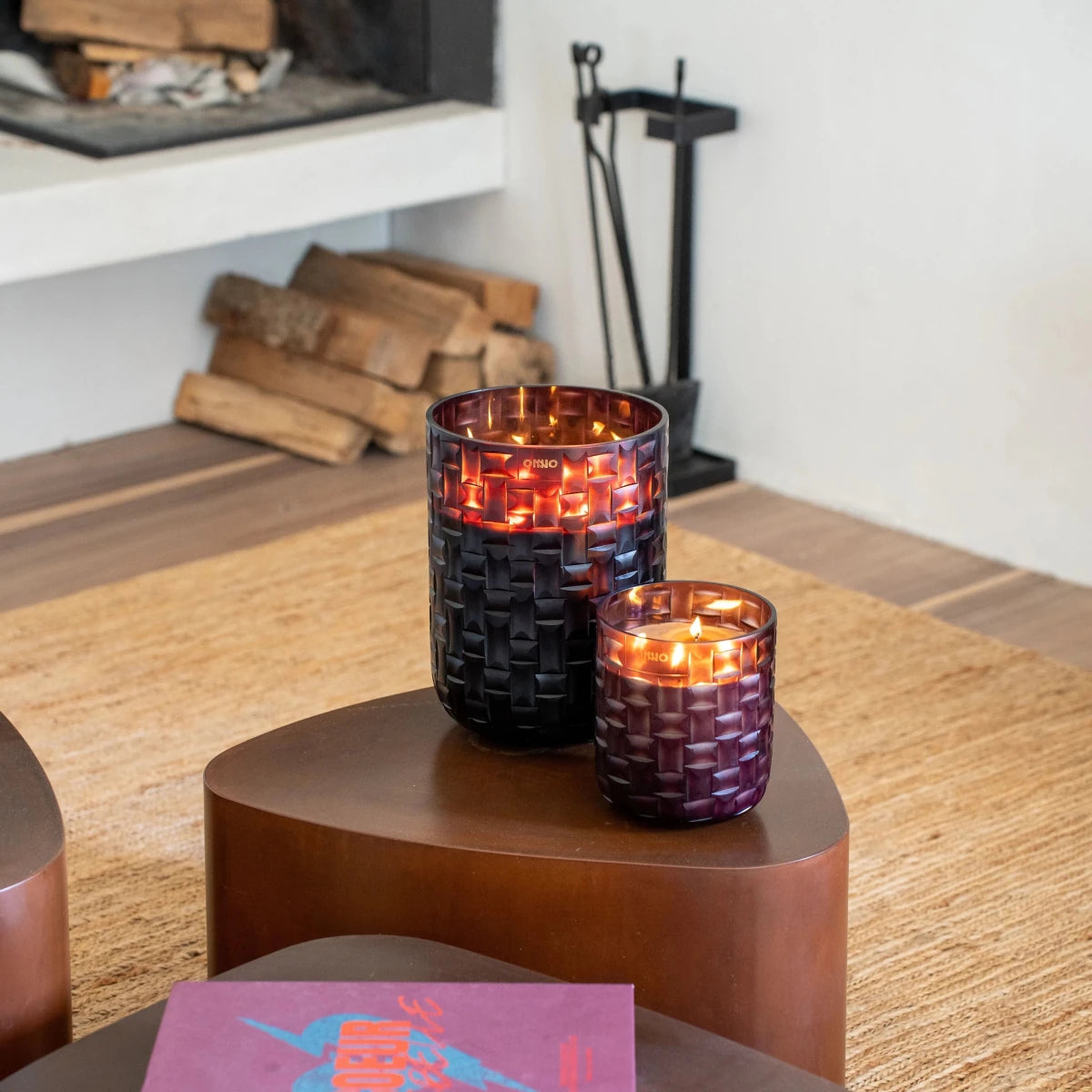Geurkaars Chess Burgundy XL | Cashmere Wood - NU PUUR & GROEN