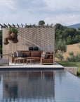 Sofa L Shape Mieke | Teak Natural Grey / PE Wicker Sand