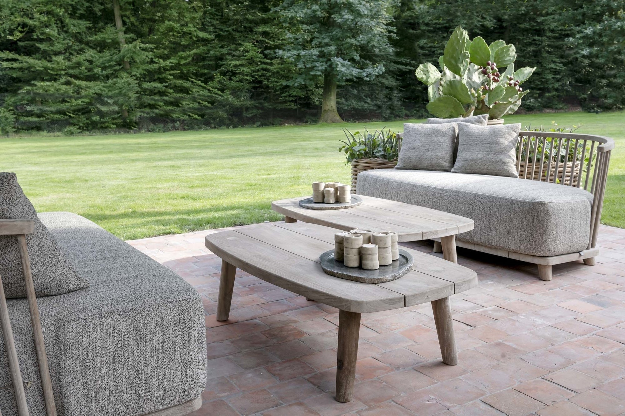 Coffee Table Carol | Reclaimed Teak Natural Grey