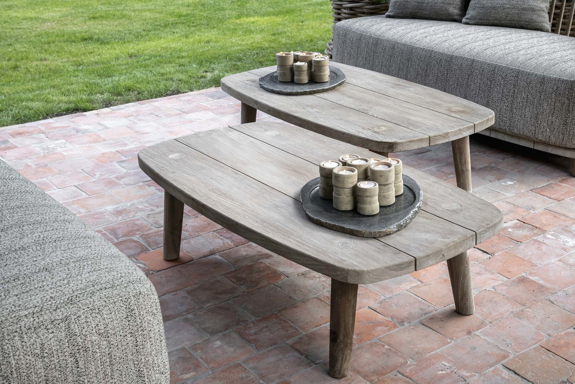 Coffee Table Carol | Reclaimed Teak Natural Grey
