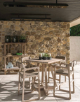 Bar Chair Sally | Teak Natural Grey