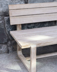 Park Bench Oslo Small | Teak Natural Grey