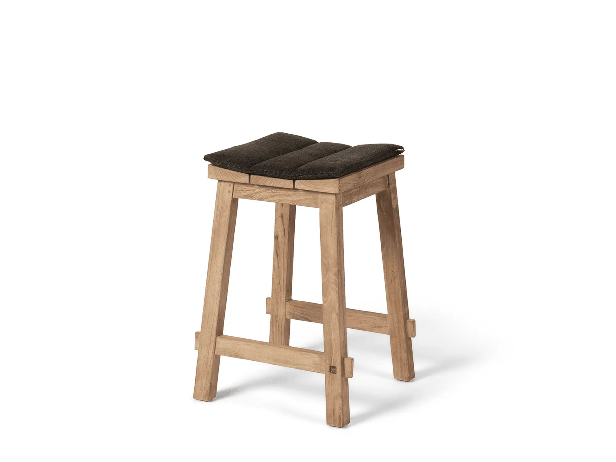 Bar Stool Alexi | Reclaimed Teak Natural Grey