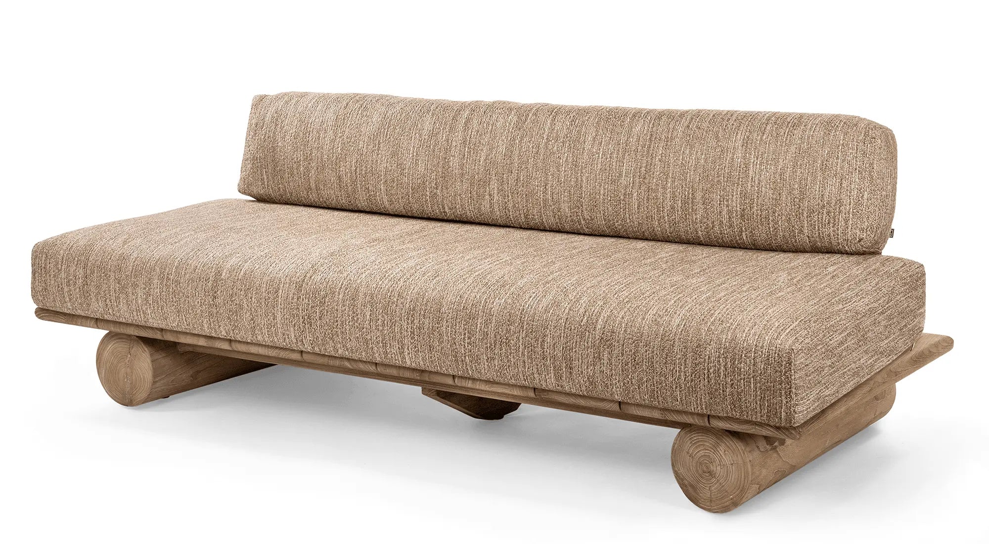 Sofa Edge | Teak Natural Grey & PE Wicker Antique Weed