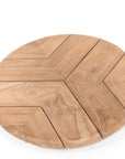 Plateau tournant Lazy Faye | Teck Gris Naturel