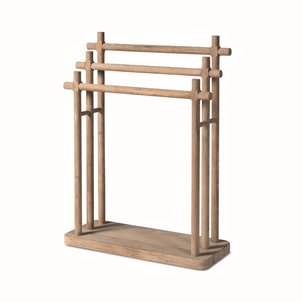 Towel Rack Finn | Teak Natural Grey