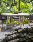 Armchair Charly | Reclaimed Teak Natural Grey / PE Wicker Espresso